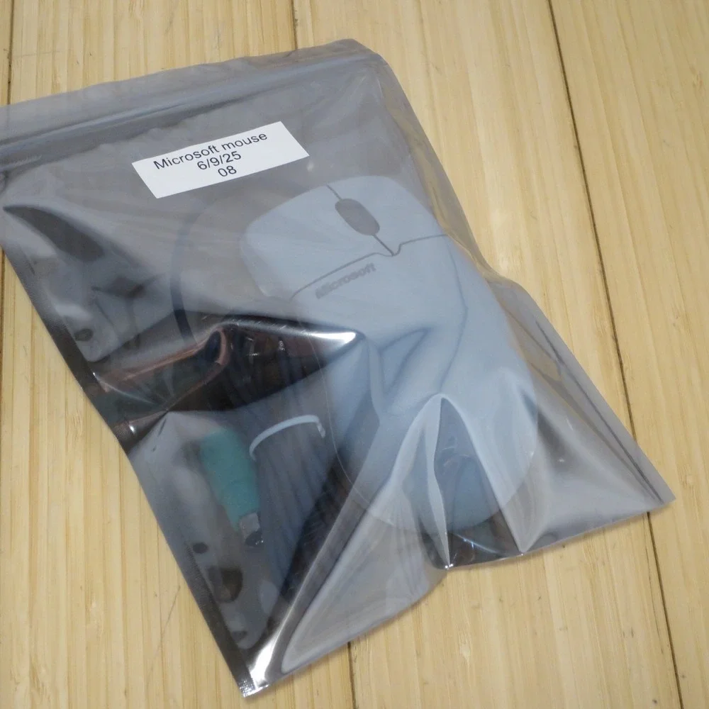 Microsoft 1.3A‎ PS2 2-Button Roller Ball Mouse X08-70372 - Tested & Working - 08
